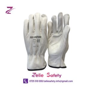 White Soft Leather Glove