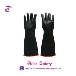 Black Rubber cleaning gloves