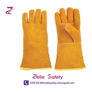 Durable leather welding glove